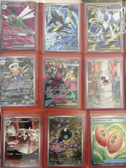 Pokemon Card Lot 117 Cards With Charizard Zipping Binder. Mixed Card Lot - Image 1