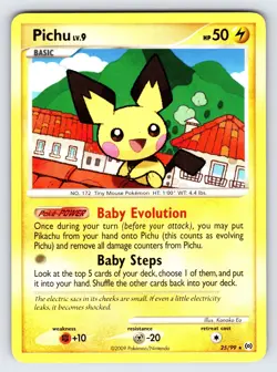 Pichu 25/99 2009 Platinum Arceus Set Pokemon Card Non Holo Rare - Nm/Vlp - Image 1