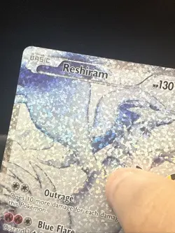 Pokemon Reshiram Full Art Holo Card 113/114 Celebrations Classic Collection - Image 3