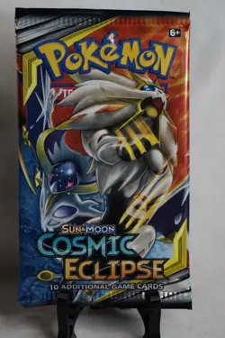 Pokemon Trading Card Game Sun & Moon Cosmic Eclipse Booster Pack - Image 1