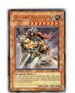 Yu-Gi-Oh TCG Gilford The Legend SD5-EN001 1st Edition Ultra Rare Card Played HP - Image 1