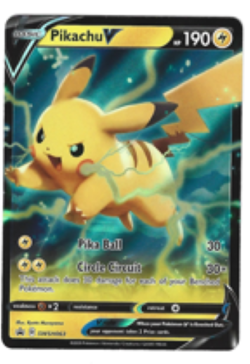 Pikachu V SWSH063 SWSH: Sword & Shield Promo Cards Holo TCG Pokemon - Image 1
