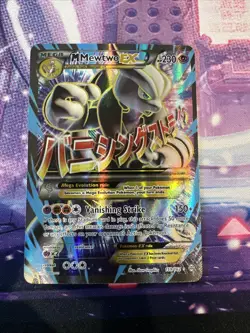 Pokemon Mega-Mewtwo-EX TCG Full Art Holo Card Breakthrough 159/162 Ultra Rare - Image 1