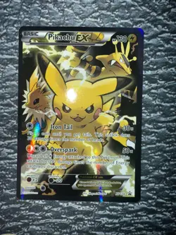 Pikachu EX XY124 | Black Star Promo | Holo Pokemon Card MP - Image 1