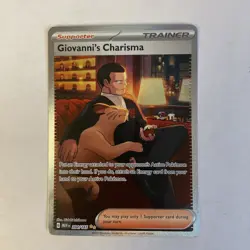 Giovanni's Charisma 204/165 Sv: Scarlet & Violet 151 Holo Nm Mint Pokemon Card - Image 1