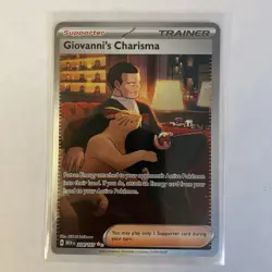 Giovanni's Charisma 204/165 Sv: Scarlet & Violet 151 Holo Nm Mint Pokemon Card - Image 3