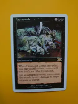 MTG Card. Hecatomb 6th edition rare enchantment - Image 2