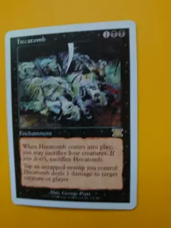 MTG Card. Hecatomb 6th edition rare enchantment - Image 3