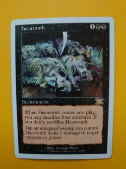 MTG Card. Hecatomb 6th edition rare enchantment - Image 4