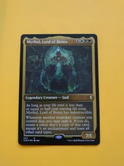 Myrkul, Lord of Bones. FOIL Rare CLB 544 God. Magic the Gathering Card. - Image 1
