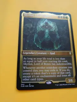 Myrkul, Lord of Bones. FOIL Rare CLB 544 God. Magic the Gathering Card. - Image 3