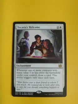 Tocasia's Welcome. BRO rare enchantment Magic the Gathering Card. - Image 1