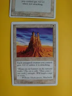 Castle x2 4th and 5th Edition Enchantment MTG Card. old vintage 2 cards - Image 2