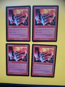MTG Card. Accelerate. Torment playset. 4 cards Instant - Image 1