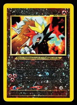 Entei 34 Reverse Holo WOTC Black Star Promo Pokemon Card - Image 1