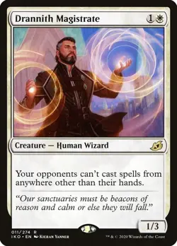 Magic The Gathering: FOIL Drannith Magistrate, Ikoria: Lair of Behemoths - Image 1