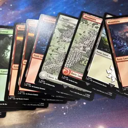 MtG Lotr Lot Of 87 Basic Land Non Foil Magic Lord Of The Rings And Borderless - Image 2