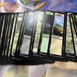 MtG Lotr Lot Of 87 Basic Land Non Foil Magic Lord Of The Rings And Borderless - Image 3