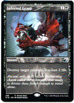 INFERNAL GRASP 389 MAGIC: THE GATHERING INNISTRAD: MIDNIGHT HUNT (MID) UNCOMMON - Image 1