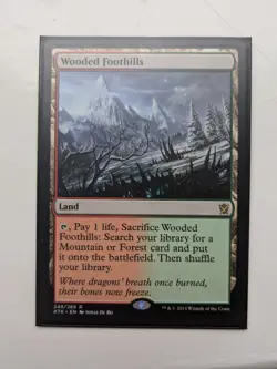 MTG - Wooded Foothills - Khans of Tarkir - Image 1