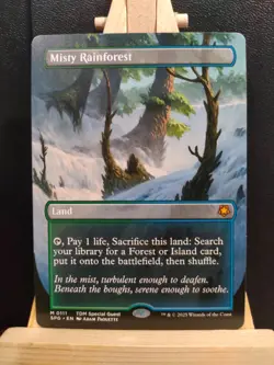 Misty Rainforest (Borderless) Special Guest - Tarkir Dragonstorm - NM - MTG - Image 1