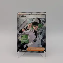 N's Plan 163/086 Black Bolt NEAR MINT Full Art Pokemon Card TCG - Image 1