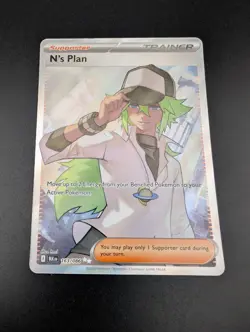 N's Plan 163/086 Black Bolt NEAR MINT Full Art Pokemon Card TCG - Image 3