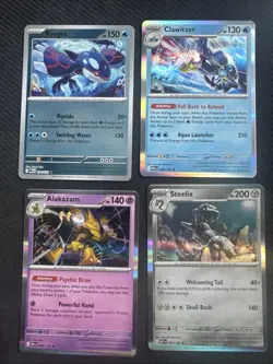 Pokemon Mega Evolution Holo/reverse Lot: Kyrogre, Cinderace, Alakazam #2 - Image 3
