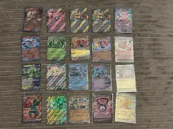 POKEMON CARD LOT OF 20 EX V PIKACHU LUCARIO CLEFAIRY ZACIAN MEWTWO RESHIRAM 🔥 - Image 1