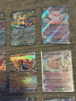 POKEMON CARD LOT OF 20 EX V PIKACHU LUCARIO CLEFAIRY ZACIAN MEWTWO RESHIRAM 🔥 - Image 4