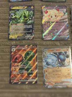 POKEMON CARD LOT OF 20 EX V PIKACHU LUCARIO CLEFAIRY ZACIAN MEWTWO RESHIRAM 🔥 - Image 5