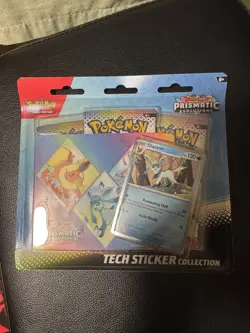 Pokemon TCG Scarlet Violet Prismatic Evolutions Tech Sticker Collection Glaceon - Image 1