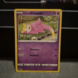2021 Pokemon Card Chilling Reign Galarian Slowpoke 54/198 - Image 1