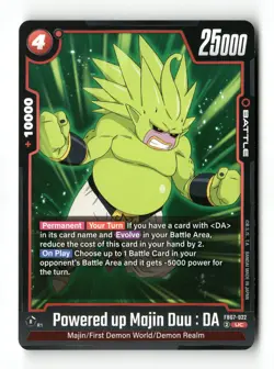 Powered up Majin Duu : DA Uncommon Wish For Shenron FB07-022 NM Pokemon NM - Image 1