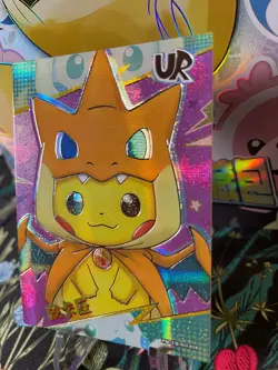 🔥NON TCG Chinese Pokemon Elf Eif Origin 2.0 Collection Pikachu Poncho🔥 - Image 3