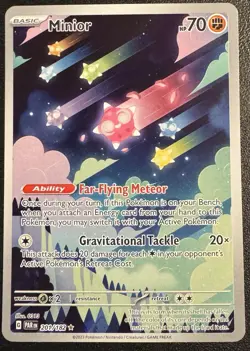 Minior 201/182 IR SV04 Pokemon TCG Paradox Rift Illustration Rare Holo NM - Image 1