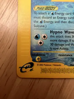 Pokemon Suicune 37/147 Aquapolis Non Holo Rare LP+ - Image 4