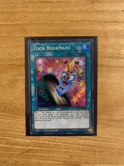 Yugioh Toon Bookmark BLCR-EN067-Secret Rare-1st Ed NM - Image 1