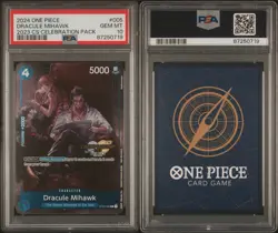 Dracule Mihawk (CS 2023 Celebration Pack) Psa 10 One Piece Promotion Cards Foil - Image 1