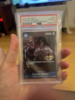Dracule Mihawk (CS 2023 Celebration Pack) Psa 10 One Piece Promotion Cards Foil - Image 2