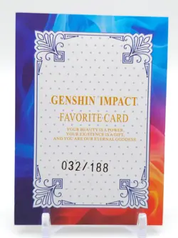 Dream Spirit - Anime Waifu XP Trading Card - Yae Miko - NUMBERED 032/188 - Image 2