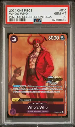 Who's.Who (CS 2023 Celebration Pack) ST04-010 One Piece Promotion Cards Foil - Image 1