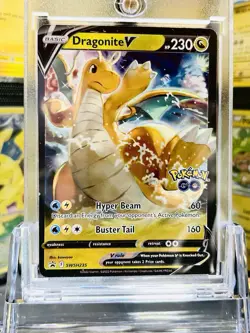 Dragonite V SWSH235 Rare Holo Pokemon Card Near Mint Condition Never Played - Image 1
