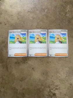 Lillie's Determination 119/132 Pokemon Card Playset X3 Mega Evolution Trainer - Image 1