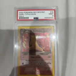2002 Pokemon Dark Typhlosion Holo PSA 9 Mint Neo Destiny 10/105 Rare Card 10 - Image 1