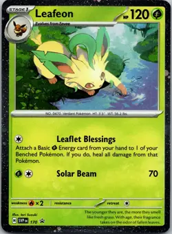 Leafeon - (Cosmos Holo) Promo SV: Scarlet & Violet Promo Cards 170 NM - Image 1