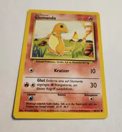 Pokemon TCG Glumanda Charmander 46 /102 Base Set Unlimited WOTC German Card - Image 1