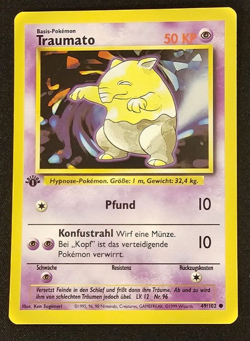 NM - Drowzee - 49/102 - 1st Edition - Base Set - German - Pokemon Card - Image 1