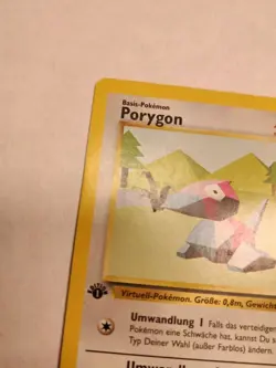 Pokemon TCG Porygon Base Set 39/102 Regular 1st Edition Uncommon German Card - Image 3