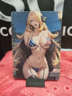 Cynthia Double-Side Card - Frosted Goddess Waifu USA DIY Custom Made - Image 5